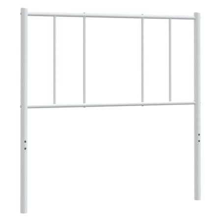 vidaXL Tête de lit métal blanc 100 cm