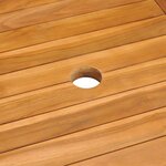 vidaXL Table de jardin 150x90x75 cm Bois de teck massif