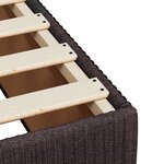 vidaXL Cadre de lit Marron foncé 100x200 cm Tissu