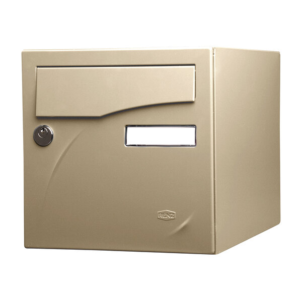 Boîte aux lettres Préface 1 porte café au lait mat sablé ral 1019ms
