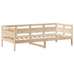 vidaXL Ensemble de lit de jour et de banc et toit 90x200 cm pin massif