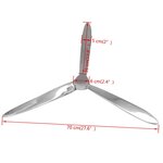 vidaXL Hélice murale Aluminium Argenté 70 cm