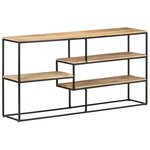 vidaXL Buffet 150x30x75 cm Bois de manguier brut