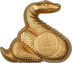 Pièce de monnaie en Argent 1000 Togrog g 31.1 (1 oz) Millésime 2025 Shaped Lunar Year NIMBLE SNAKE