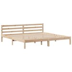 vidaXL Cadre de lit avec tête de lit 180x200 cm bois de pin massif