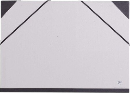 Carton à Dessin à élastique gris brute 32x45cm CLAIREFONTAINE