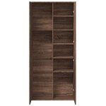vidaXL Buffet haut chêne marron 80x35x180 cm bois d'ingénierie
