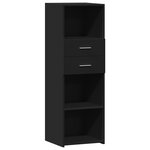 vidaXL Buffet haut noir 40x42 5x124 cm bois d'ingénierie