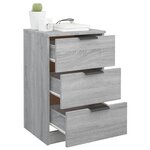 vidaXL Table de chevet Sonoma gris 40x36x65 cm