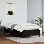 vidaXL Cadre de lit Noir 80x200 cm Similicuir