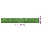 vidaXL Écran de balcon avec feuilles vert 600x75 cm