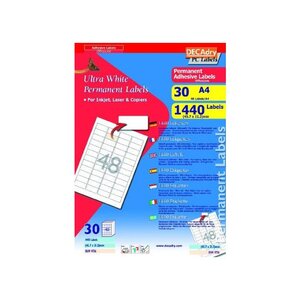 Pack 30 X 48 Étiquettes (45.7X21.2mm)