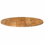 vidaXL Dessus de table Ø 70x2 5 cm rond bois de manguier massif