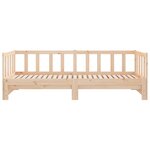 vidaXL Lit de jour avec lit gigogne 90x200 cm bois de pin massif