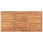 vidaXL Table à dîner de jardin 180x90x77 cm Bois de teck solide