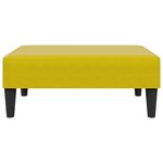 vidaXL Ensemble de canapés 2 Pièces avec coussins jaune velours