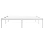 vidaXL Cadre de lit métal blanc 140x190 cm