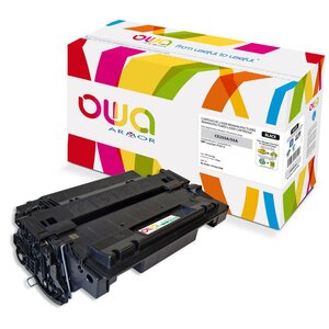 Toner d'encre remanufacturé, compatible pour HP 55A CE255A - Noir