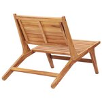 vidaXL Chaise de jardin Bois de teck solide