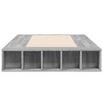 vidaXL Cadre de lit sans matelas sonoma gris 90x190 cm