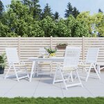 vidaXL Coussins de chaise jardin lot de 4 crème 50x50x3cm tissu oxford