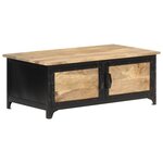 vidaXL Table basse 90x50x35 cm Bois solide de manguier