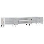 vidaXL Meuble TV blanc brillant 180x31 5x40 cm bois d'ingénierie