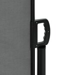 vidaXL Auvent latéral rétractable anthracite 120x600 cm