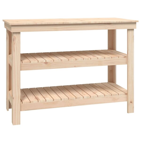 vidaXL Banc de travail 110 5x50x80 cm Bois de pin massif