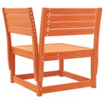 vidaXL Salon de jardin 8 Pièces cire marron bois de pin massif