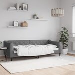 vidaXL Lit de repos gris foncé 80x200 cm tissu