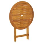 vidaXL Ensemble de bistro 3 Pièces beige tissu et bois massif