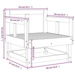 vidaXL Chaises de jardin lot de 2 bois massif de pin