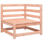 vidaXL Canapé d'angle de jardin avec coussins bois massif douglas