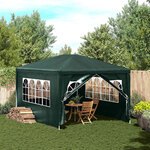 vidaXL Tente de réception 3x4 m Vert