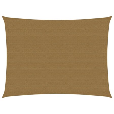 vidaXL Voile d'ombrage 160 g/m² Taupe 3x4 m PEHD