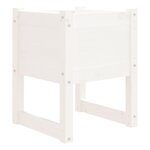 vidaXL Jardinières 2 Pièces Blanc 40x40x52 5 cm Bois massif de pin