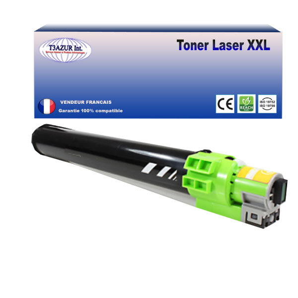 Toner compatible avec  ricoh aficio mpc2000  mpc2500  mpc3000  mpc3000e remplace ricoh 888641 - jaune - 15 000 pages - t3azur