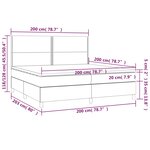 vidaXL Sommier à lattes de lit avec matelas Blanc 200x200cm Similicuir