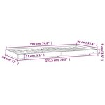vidaXL Cadre de lit sans matelas 90x190 cm bois de pin massif