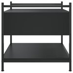 vidaXL Table basse noir 50x50x50 cm bois d'ingénierie