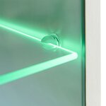 vidaXL Ensemble Meuble mural TV 5 Pièces lumières LED Haute Brillance