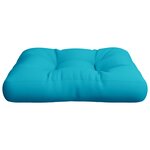 vidaXL Coussin de palette turquoise 60x61 5x10 cm tissu Oxford