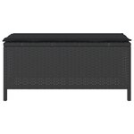 vidaXL Ensemble de salle à manger jardin 3 pièces avec coussins noir poly rotin acacia