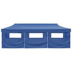 vidaXL Tente de réception pliable avec 8 parois 870x291x315 cm Bleu