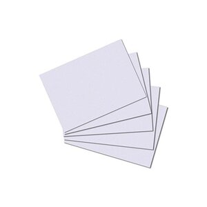 Lot de 100 fiches bristol 170g format A7 Unie Blanc HERLITZ
