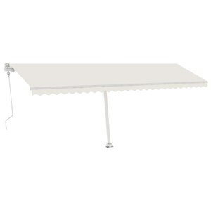 vidaXL Auvent automatique sur pied 600x300 cm Crème