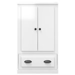vidaXL Buffet haut blanc brillant 60x35 5x103 5 cm bois d'ingénierie