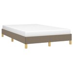 vidaXL Cadre de lit taupe 120x190 cm tissu