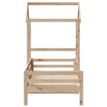 vidaXL Lit de jour avec toit 90x200 cm bois de pin massif